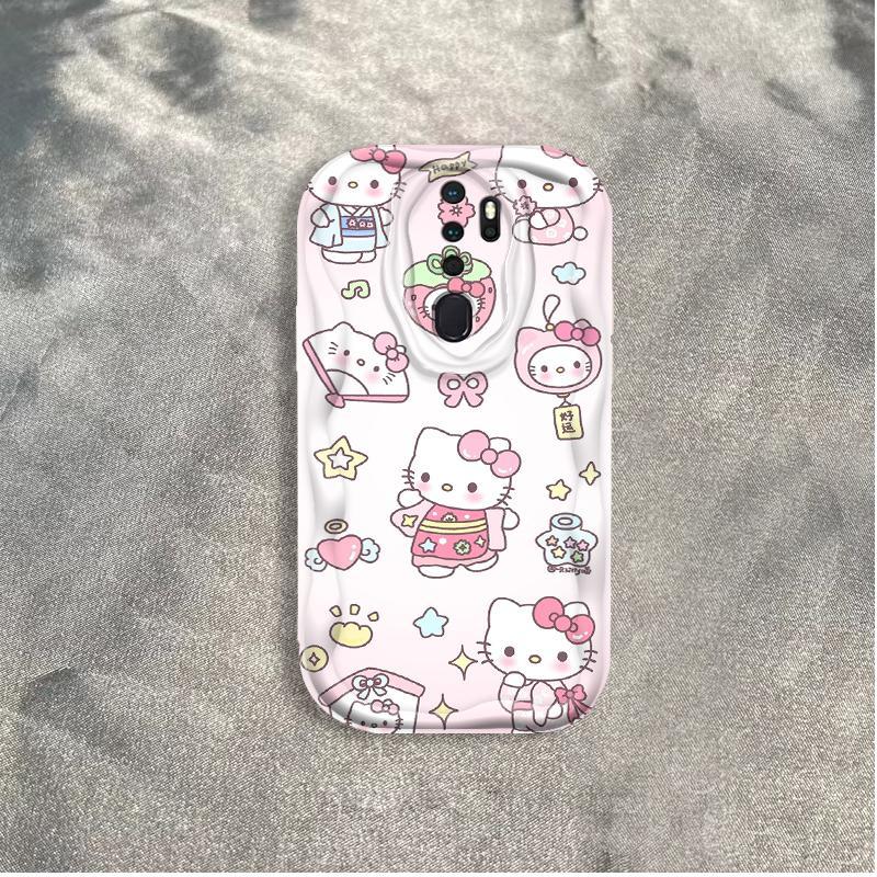 Ốp Silicon Hoạt Hình Cho OPPO A9 2020 A5 2020 Vỏ Điện Thoại Mềm Cầm Tay 3D TPU Kitty Girl Sinh Viên Ốp Lưng Chống Sốc