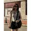 Phong cách Hàn Quốc Niche Hot Girl Phong cách thắt nút ngôi sao cổ chữ V trang trọng vai áo thun ngắn tay nữ mùa hè Slim @