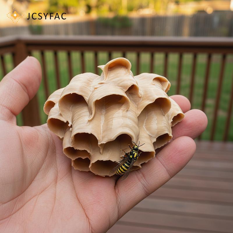 JCSYFAC Garden Tổ ong nhân tạo Tổ treo giả để kiểm soát dịch hại thân thiện với môi trường Mới