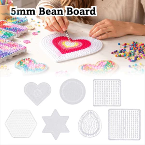 Bảng đậu GILL 5mm, Hạt cầu chì chịu nhiệt chất lượng cao Pegboards, Công cụ hạt Hama thủ công Hạt nhựa Bảng xếp hình giáo dục