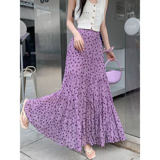 [Giảm giá trong thời gian có hạn] Váy hoa mùa hè thon gọn hơn Váy in hình eo cao siêu đẹp