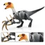 Mô phỏng Khủng long kỷ Jura Mô hình động vật rắn Đen Trắng hình liềm Rex Đồ chơi Tyrannosaurus Rex Trẻ em Quà tặng Đồ trang trí Chiều cao 8cm