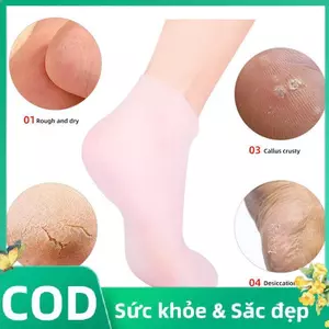 Trong Kho Silicone Giữ Ẩm Vớ Cho Khô nứt Gót Tẩy Tế Bào Chết Chăm Sóc Bàn Chân Pain Relief Cá Tuyết