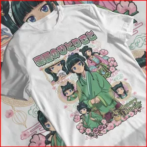 BH2 The Apothecary Nhật Ký Áo Thun Maomao Quà Tặng Cho Bạn Bè anime Trẻ Em Người Lớn Tay Ngắn top HB2