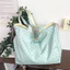 SQ11 Túi đeo vai có thể đảo ngược chấm bi phong cách Hàn Quốc Túi Tote đi lại đa năng dung tích lớn
