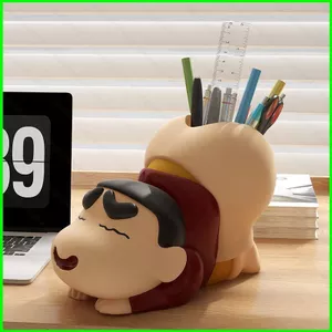HT3 Crayon Shin-chan Bút Dễ Thương Đa Chức Năng Sinh Viên Văn Phòng Phẩm Bút Hộp Đựng Để Bàn Trang Trí TH3