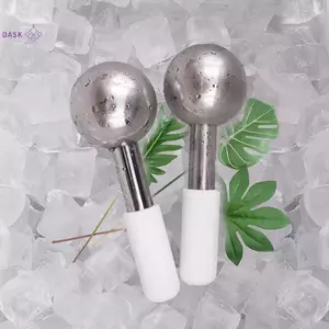 Quả Cầu Đá Mặt Lạnh Nóng Thép Không Gỉ Con Lăn Mặt Da Làm Đẹp Spa Quả Cầu Làm Mát Massage Bóng Chăm Sóc Mặt Cryo Freeze Sti