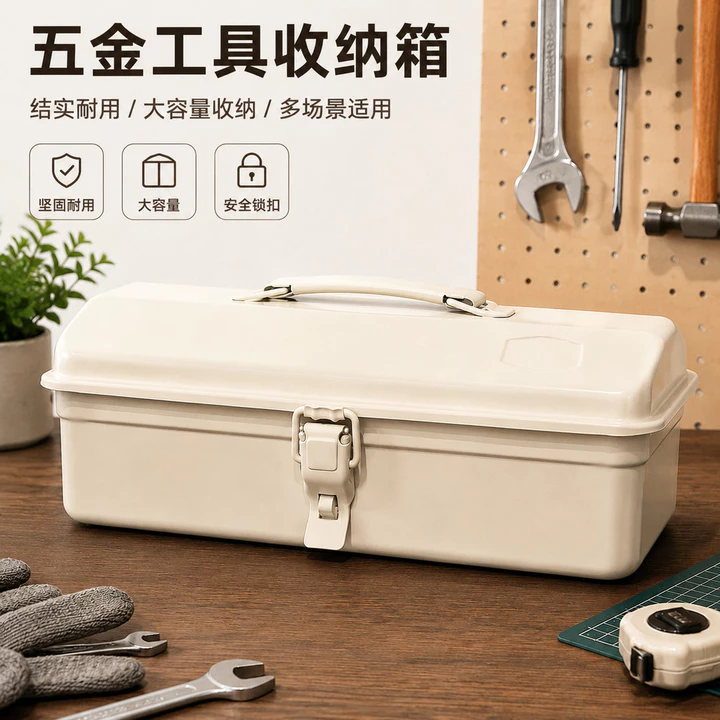 Hộp đựng dụng cụ phần cứng đa tầng di động làm bằng thép tấm cán nguội, hộp đựng đồ gia dụng, hộp đựng đồ cắm trại, tiện