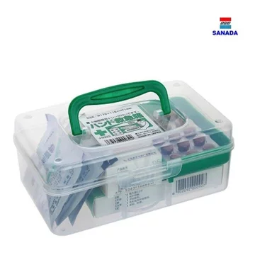 Nhật Bản Nhập Khẩu SANADA Hộ Gia Đình Sơ Cứu Bộ Hộp Bảo Quản Mini Hộp Đựng Thuốc Hộp Đựng Đồ Vật Nhỏ Bảo Quản