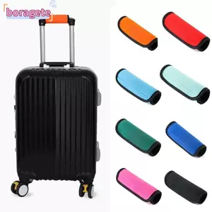 Vỏ tay cầm hành lý BORAGETE, Bọc tay cầm hành lý bằng cao su tổng hợp màu trơn, Tay cầm mềm cầm tay Xe đẩy tay cầm Vỏ bảo vệ du lịch