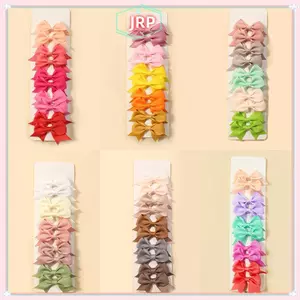 JRP 10 Cái / bộ Bé Gái Công Chúa Kẹp Tóc Tóc Nơ Dễ Thương Nylon An Toàn Kẹp Tóc Barrettes Trẻ Sơ Sinh Tập Đi Trẻ Em Phụ Kiện Tóc Cho Bé JRP