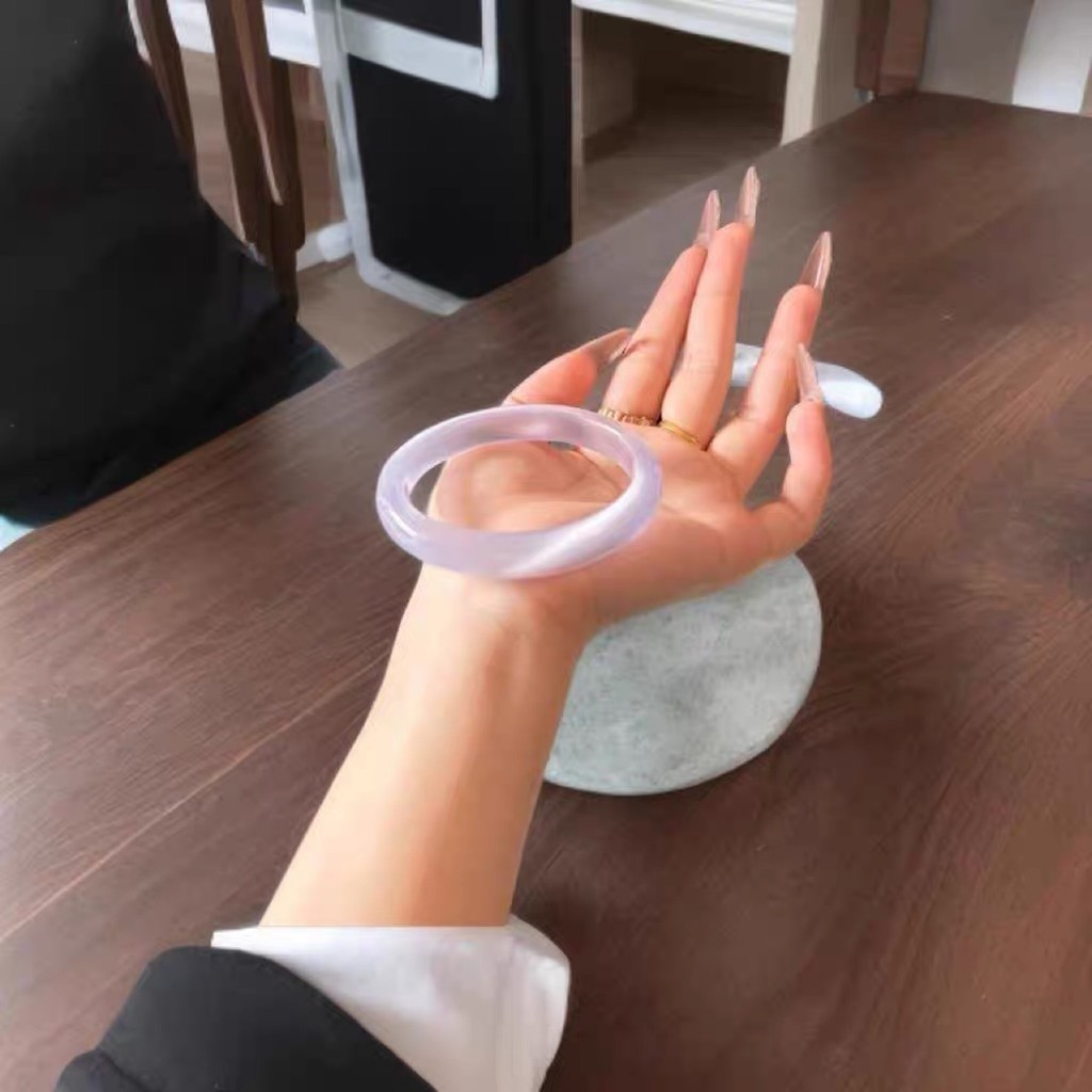 Vòng tay đá mắt mèo Trang sức thời trang ánh trăng trắng