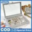 Nhung Nhẫn Hộp Trang Sức Trưng Bày Hộp Bảo Quản Người Tổ Chức Vòng Bông Tai Hộp Chống Bụi Trong Suốt Nắp Lật Hộp Trang Sức