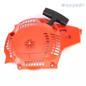 WANYEDI Bộ khởi động kéo cưa xích, Dễ dàng lắp đặt Thay thế khởi động kéo giật bằng nhựa, Bộ phận sửa chữa cưa xích cong màu cam cho Husqvarna 235 236 240