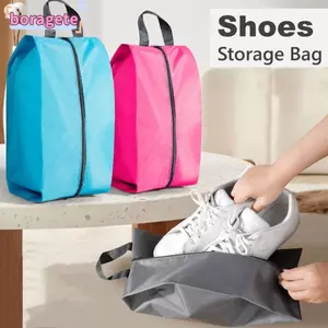 Túi đựng giày BORAGETE, Túi đựng giày đa chức năng chống thấm nước, Polyester chống bụi di động 6 màu có khóa kéo chắc chắn Du lịch