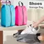 Túi đựng giày BORAGETE, Túi đựng giày đa chức năng chống thấm nước, Polyester chống bụi di động 6 màu có khóa kéo chắc chắn Du lịch