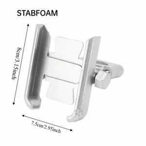 Giá đỡ điện thoại xe đạp điện STABFOAM, Giá đỡ điện thoại xe máy chống sốc chống rung tương thích 4-7 inch, chất liệu hợp kim nhôm Thiết kế đa chức năng Giá đỡ điện thoại cưỡi ngựa