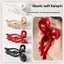 JRP Silicone An Toàn Mềm Cá Mập Kẹp Chống Va Chạm Bảo Vệ Cho Ba Của Đầu Chống Rơi Nữ Vuốt Tóc Kẹp Phụ Kiện JRP