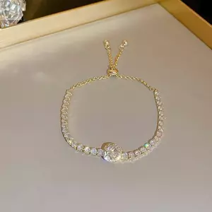 Vòng tay AWNGD, Vòng tay mô phỏng không gây dị ứng tinh tế, Vòng tay nữ tỏa sáng cá tính có thể điều chỉnh Quà tặng sinh nhật