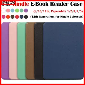 YRBWD Folio Cover, Auto Sleep / Wake 10 / 11 / 12th Generation 6 6.8 7 inch e-Reader, Vỏ bảo vệ chống sốc chống trầy xước C2V2L3 cho Kindle Paperwhite 1 / 2 / 3 / 4 / 5 2024