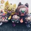 Demon Slayer Sang Trọng Móc Khóa Tanjiro Zenitsu Giyu Tai Mèo Dango Sang Trọng Mặt Dây Chuyền Anime Túi Quyến Rũ Quà Tặng