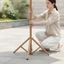 Có Thể Gập Lại Chân Máy Dù Đế Thắt Chặt Núm Có Thể Gập Lại Ô Đứng Ngoài Trời Gear Tan-Brown Cho Ngoài Trời, Sân