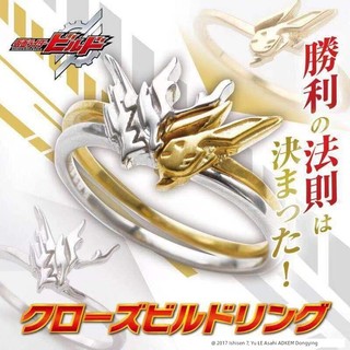 nhẫn đôi nam nữ nhẫn đôi Ins Thiết Kế Ban Đầu Kamen Rider Xây Dựng Thỏ Vàng Bạc Rồng s925 Bạc Mở Nhẫn Gee Thỏ Cùng Rồng Cặp Đôi