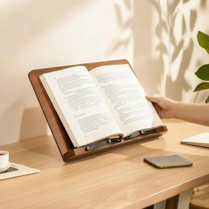Giá đỡ đọc sách để bàn bằng gỗ Giá đỡ sách tiện dụng với giá đỡ trang Máy nâng máy tính xách tay có thể điều chỉnh Tiết kiệm không gian chắc chắn cho học sinh