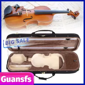 Guansfs Pissente 4/4 Hộp đàn violin Di động Chuyên nghiệp Vỏ chắc chắn Kích thước đầy đủ Nhạc cụ