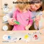 Bộ in tay gia đình, Thủ công DIY cho bé mới dành cho mẹ mới, Khung ảnh in tay, Quà tặng cho cha mẹ mới màu trắng