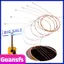 Guansfs Dây đàn Guitar Acoustic Chất liệu thép và đồng với lớp phủ chống rỉ 3 tùy chọn màu sắc cho âm thanh ổn định Phụ kiện thay thế dễ dàng luyện tập Nhạc sĩ (dây đồng đỏ)