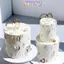 TMOY Nhẫn Kim Cương Acrylic Trang Trí Bánh Cưới Nướng Tiệc Quà Tặng Món Tráng Miệng Phụ Kiện TMOY