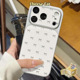 Ốp lưng bảo vệ toàn màn hình nơ iPhone cho iPhone 15 13 12 11 14 Plus 16 17 Pro Max XR Xs Max