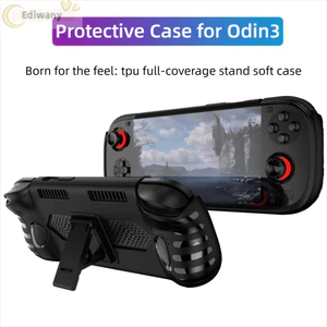 Máy chơi Game cầm tay EDIWANY, Vỏ bảo vệ TPU mềm, Chống sốc có chân đế Vỏ máy chủ tiện dụng cho AYN Odin 3