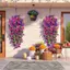 HL 2 Chiếc Nhân Tạo Sáng Vinh Quang Treo Hoa Giả Ngoài Trời Nhà Vườn Treo Tường Petunias Cây Trang Trí Đám Cưới LMWU