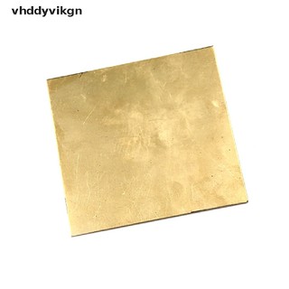 Tấm Lá Đồng Thau Mỏng 0.5mm / 0.8mm / 1mm / 2mm 100X100mm Dùng Làm Phụ Kiện DIY