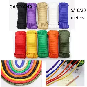 CATIYAHA 5 / 10 / 20 Mét Dây Paracord Chất Lượng Cao Đi Bộ Đường Dài Thiết Bị Cắm Trại Dụng Cụ Ngoài Trời Dây Lều Dây