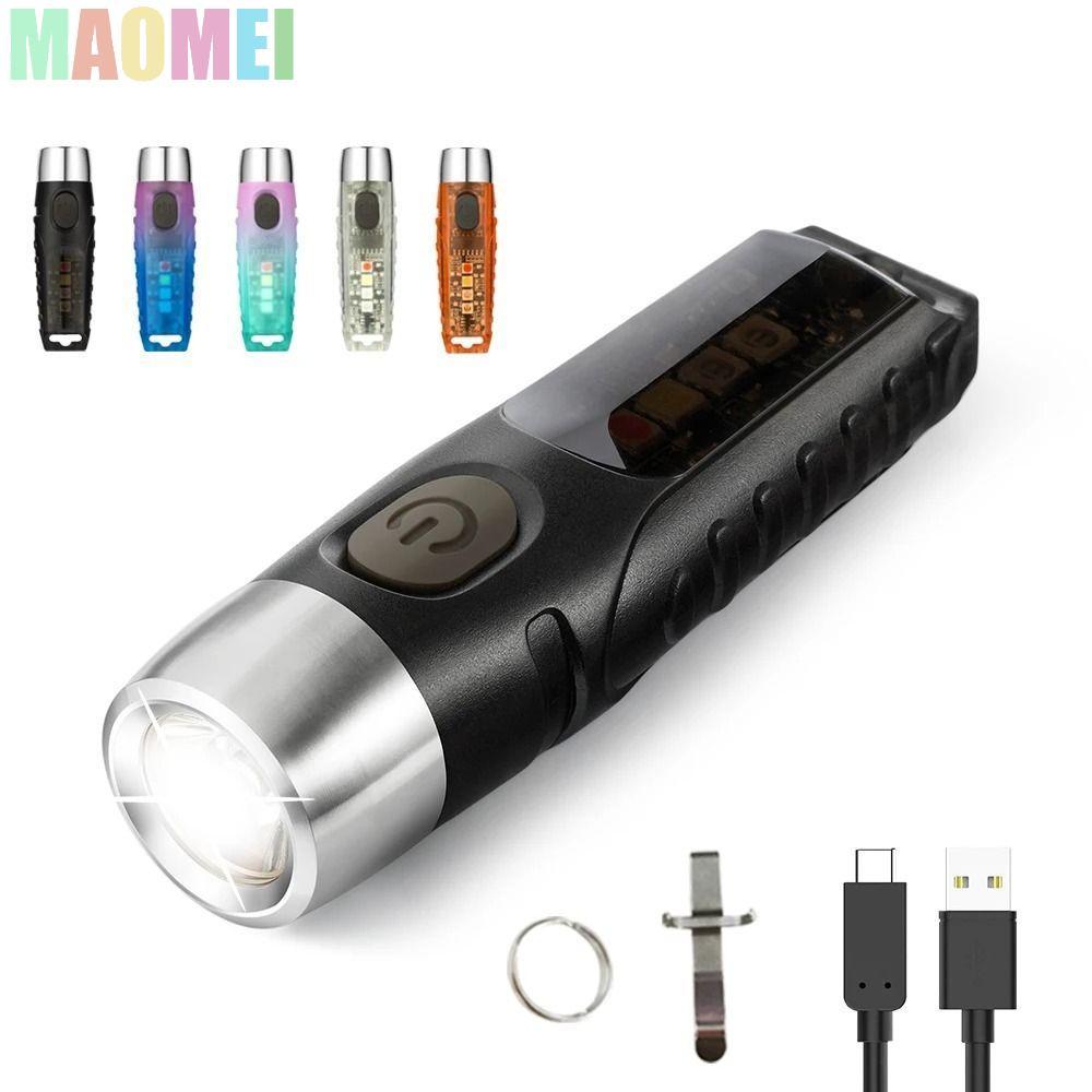 Đèn pin móc khóa Mini MAOMEI Đèn pin làm việc siêu sáng Cắm trại