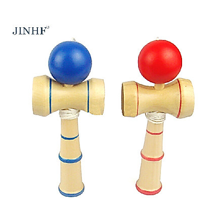 JINHF Kid Ngộ nghĩnh Kendama Nhật Bản Truyền Thống Trò Chơi Gỗ Kỹ Năng Quà Tặng Giáo Dục HOT