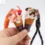 Móc Khóa Kem ZENZON, Hoạt Hình Dễ Thương Thực Tế Món Tráng Miệng Pendan, Dễ Thương Sáng Tạo Hương Trái Cây Mô Phỏng Thực Phẩm Kem Móc Khóa Nam