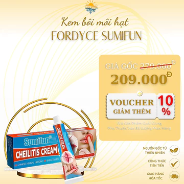 Kem Bong Mụn Môi FORDYCE SUMIFUN 20gr, Khử Thâm Môi, Dưỡng Ẩm Môi, Kem Chống Nứt Nẻ Môi, Môi Mềm Mịn Hồng Mướt| Sun Shop
