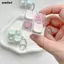 Đồ chơi móc khóa Fidget SMILE, Mặt dây chuyền nút Fidget thời gian 4 phím, Hình gấu Pastel Giảm căng thẳng Không có đồ chơi giác quan nhẹ Người lớn & Trẻ em