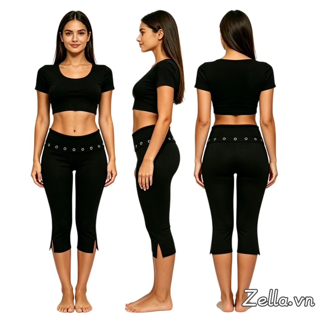 [riSZ] Dây đeo thắt lưng có dây đeo chéo dành cho nữ Quần legging cắt viền trang trí để mặc hàng ngày