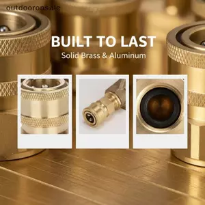 Qui Plug Washer Đầu nối tháo áp lực bằng đồng thau M22 15 Nữ 1 / 4 Nam Cặp Vòi FSI