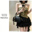 Milyfashion In Hình Ngôi Sao Xù Ống Top Mỏng Hơn Nhìn Một Vai Streamer Không Đều Ngắn Y2K Mùa Hè Phong Cách Mới VMXO Gợi Cảm
