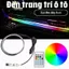 Đèn LED RGB Viền Nội Thất Ô Tô USB 64 Màu – APP Điều Khiển Nháy Theo Nhạc – Nhiều Chế Độ Trang Trí Xe Hơi