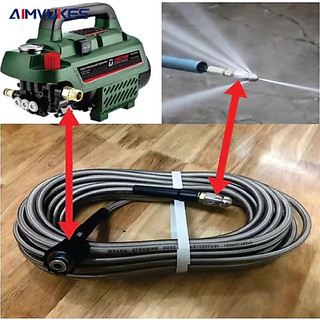 【🔥Rẻ AIMVUKES】Dây Thông Tắc Cống Bằng Áp Lực Nước-Sử dụng bằng máy rửa xe-có các cỡ dây 8/15m.
