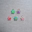 ✨ Set Charm Bình Nguyện Ước Hoa Quả Resin Trong Suốt 5 Món