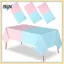 Khăn trải bàn tiết lộ giới tính B & N - Khăn trải bàn bằng nhựa hình chữ nhật hồng & xanh, dùng để tắm cho bé, lễ rửa tội, trang trí tiệc sinh nhật.