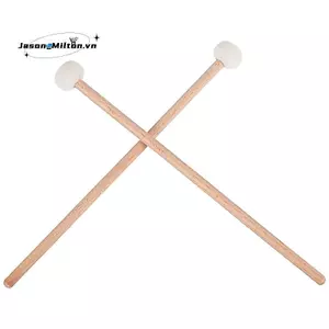1 Cặp Nỉ Mallets Trống Gậy Trống Có Tay Cầm Gỗ Cho Phụ Kiện Nhạc Cụ Gõ